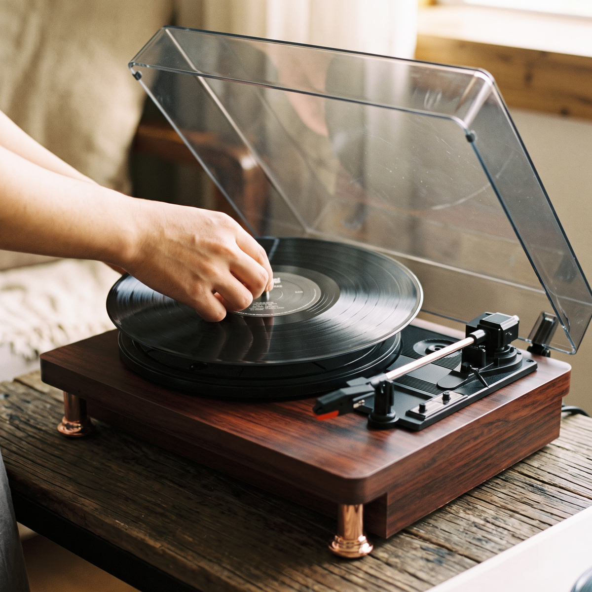 Placing a record on the Heirloom Parlour