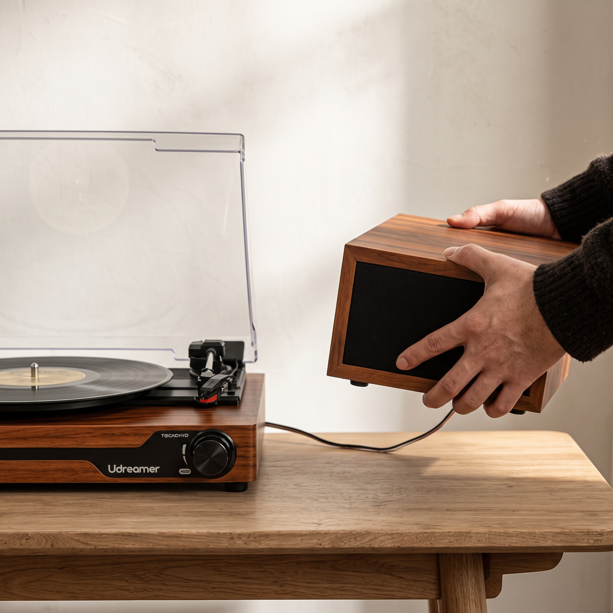 Lifting a speaker away from the Heirloom Duo