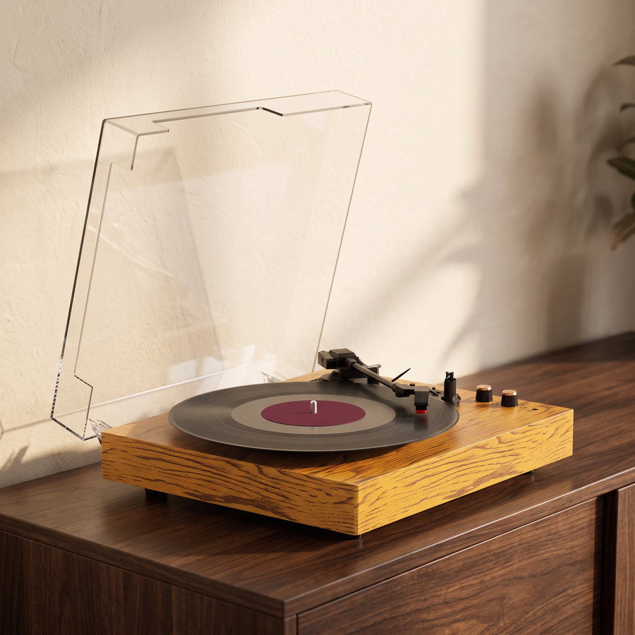The Heirloom Classic three-speed turntable