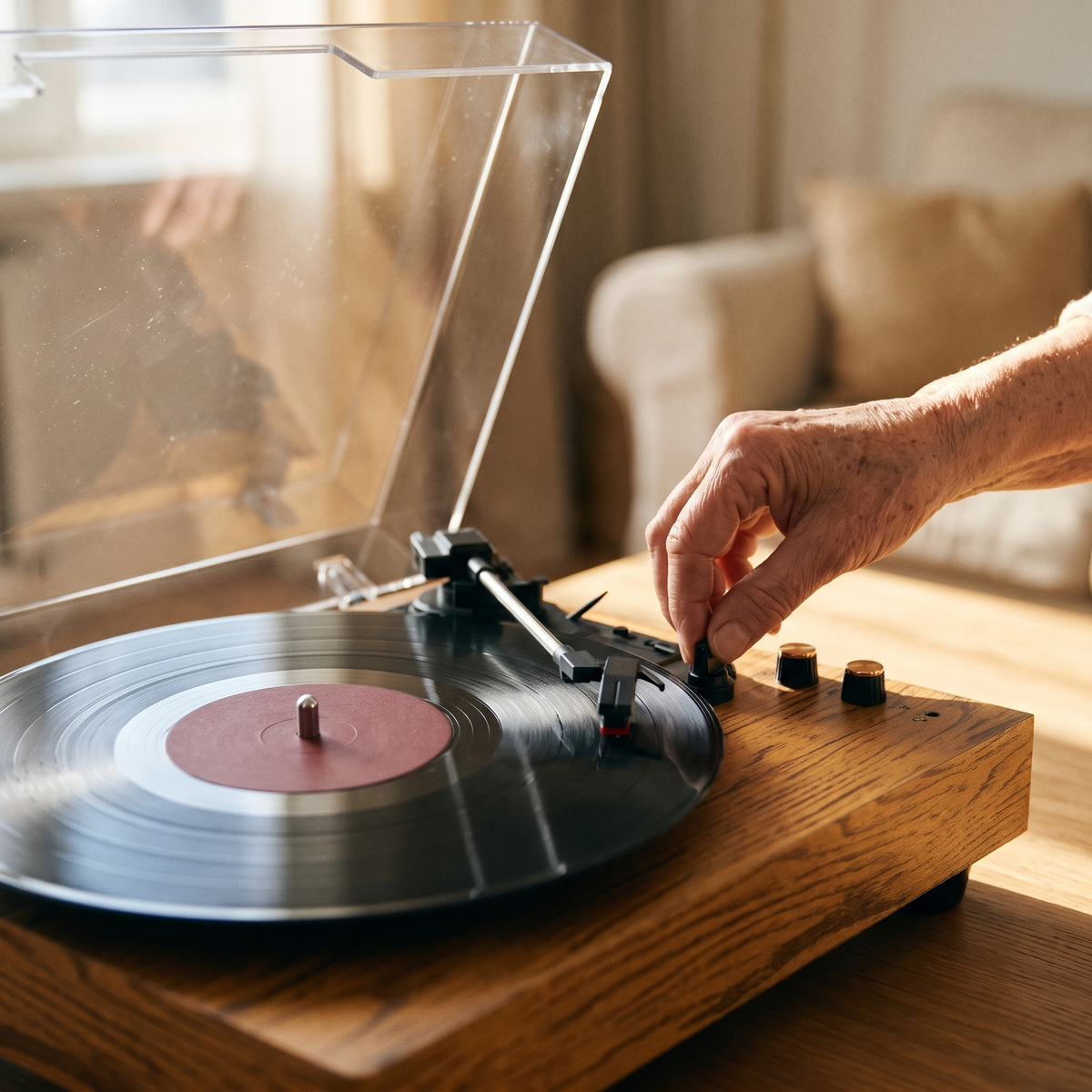 Choosing the speed on the Heirloom Classic