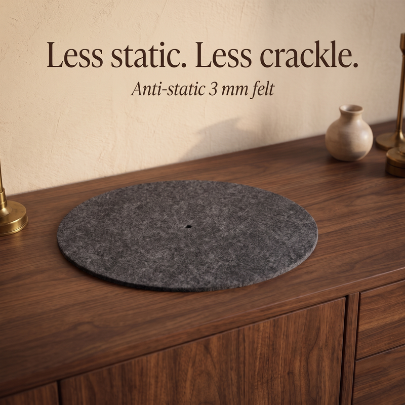 Less static, less crackle: anti-static 3 mm felt