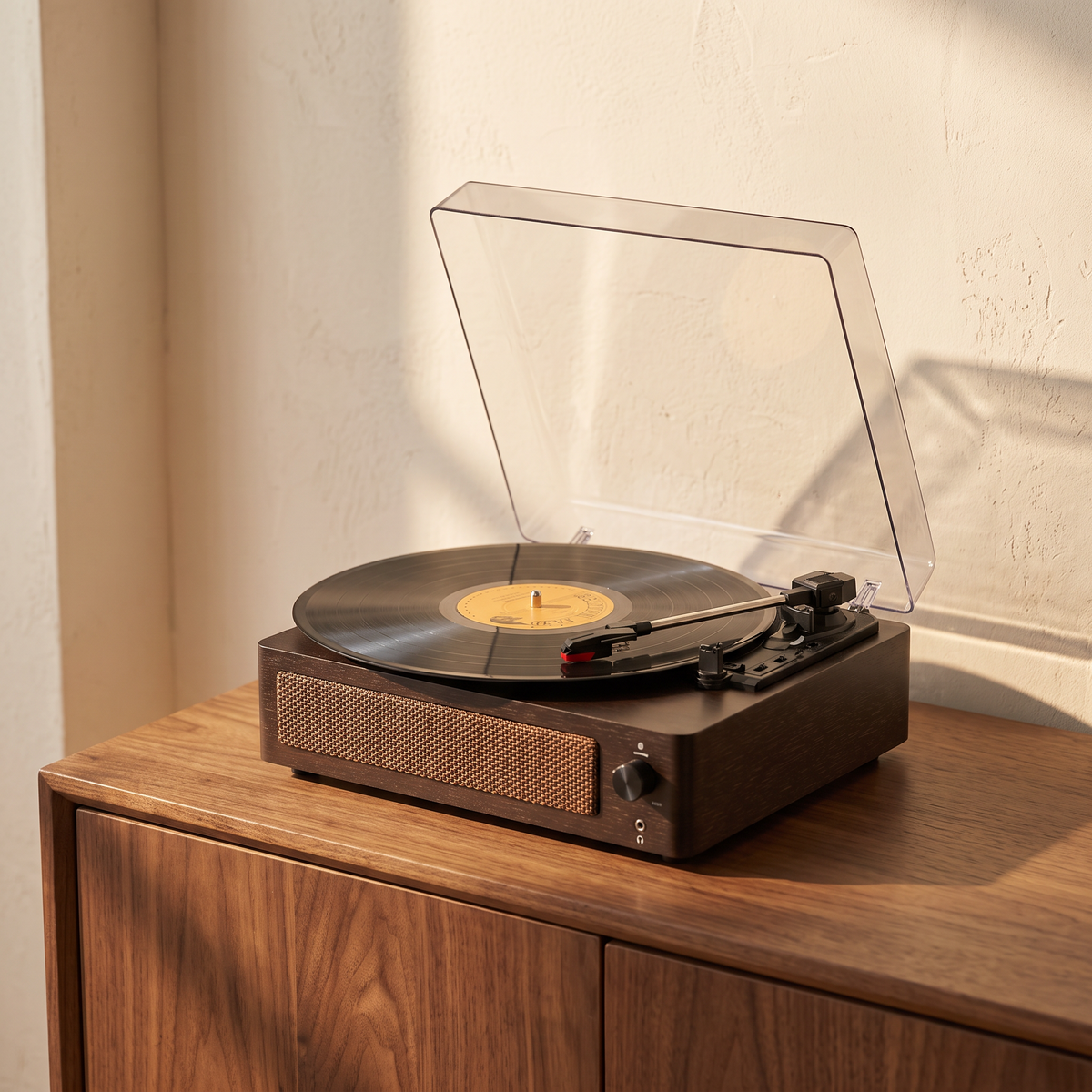 Heirloom Studio — Compact Turntable with Built-in Speaker & Bluetooth