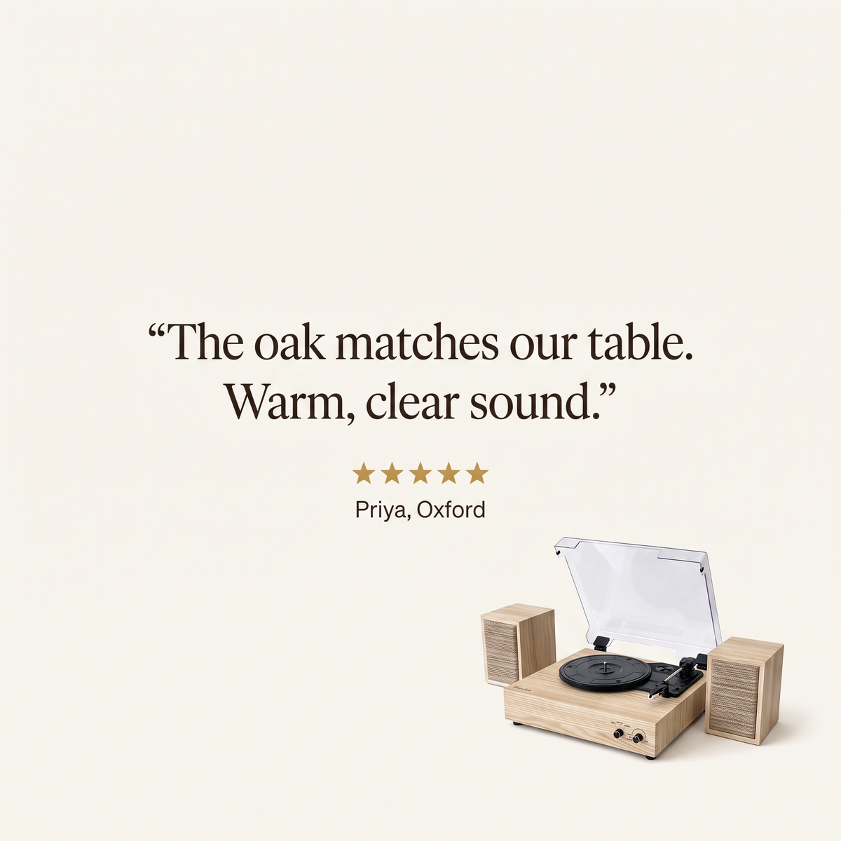 Customer review of the Heirloom Oak