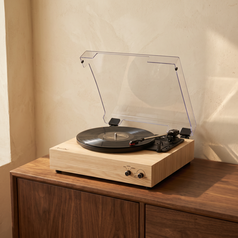 The Heirloom Oak turntable