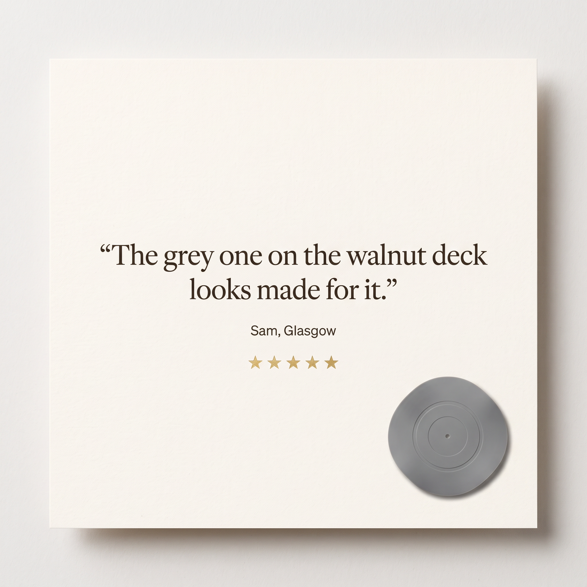 Customer review of the silicone record mat