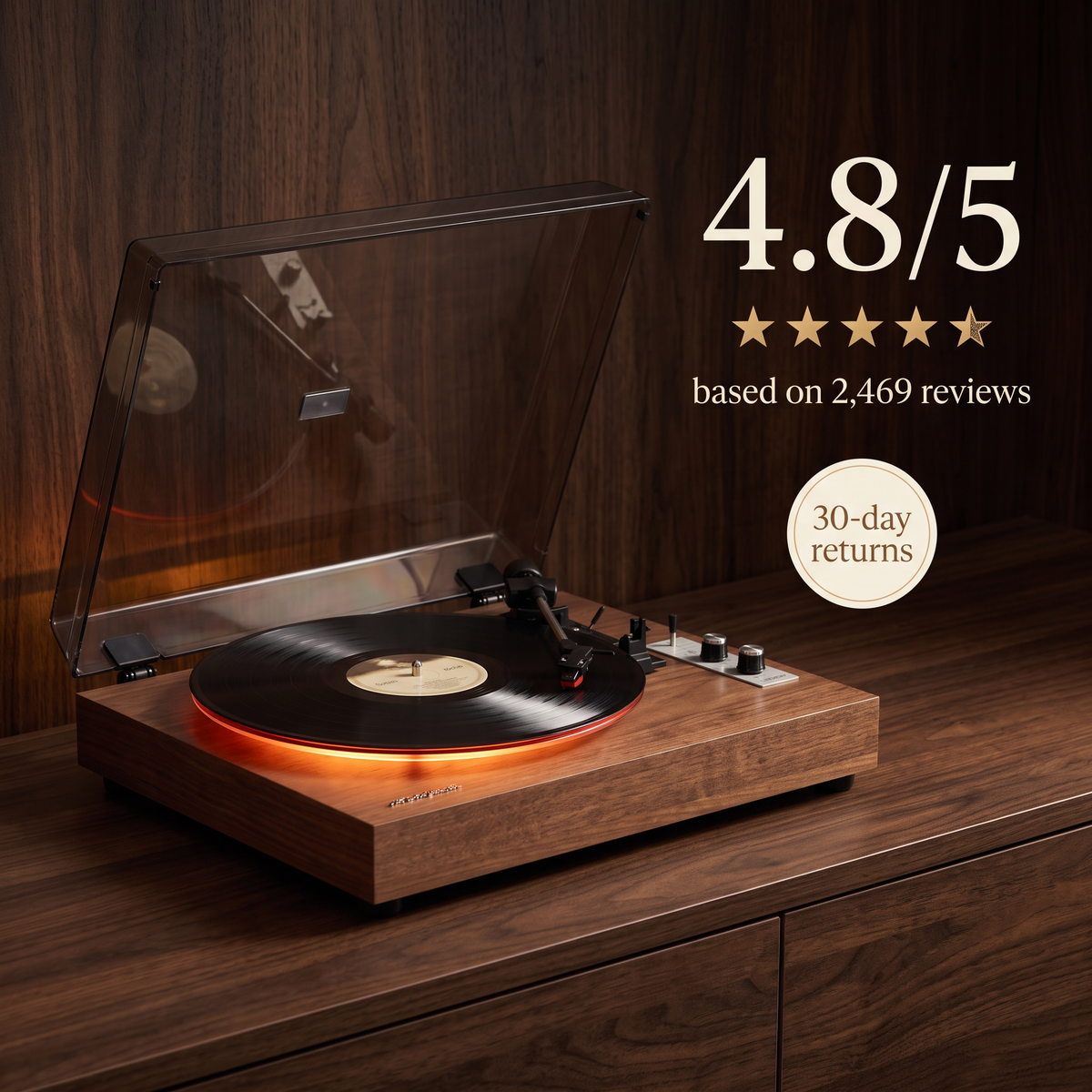 Rated 4.8 out of 5 with 30-day returns
