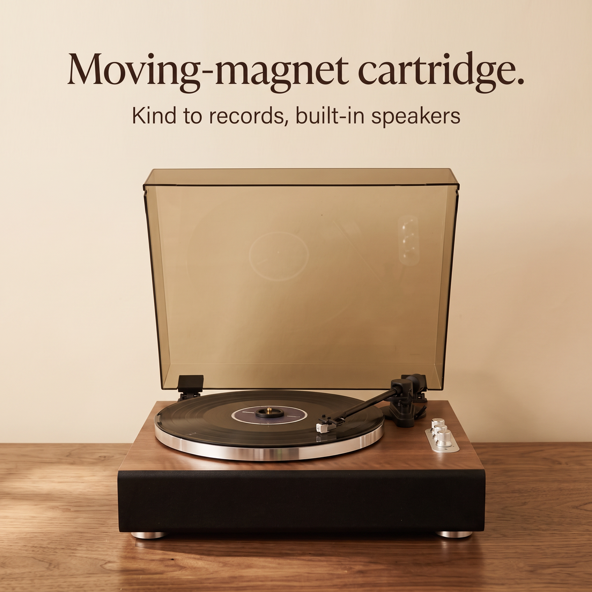 Moving-magnet cartridge, kind to records