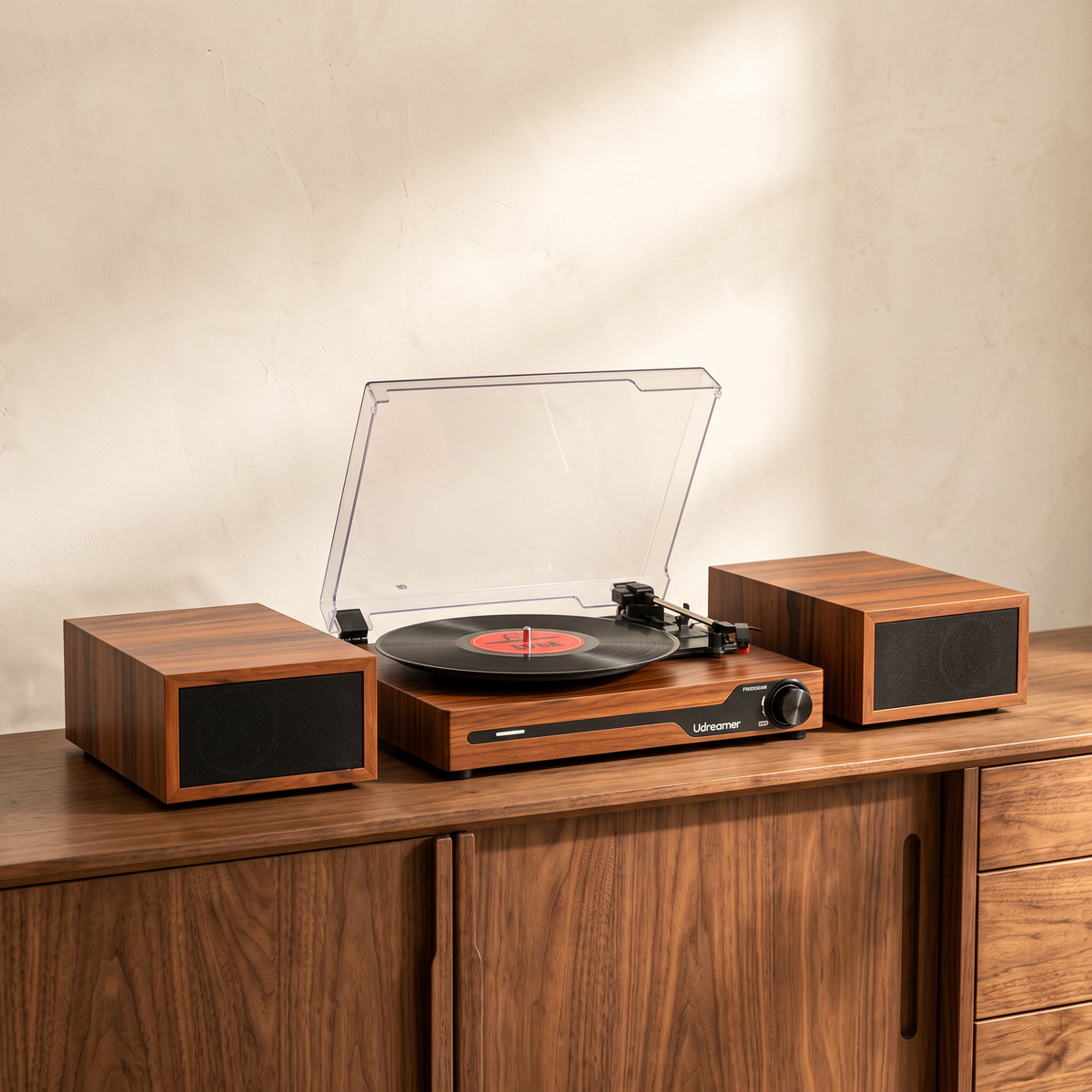 Heirloom Duo — Turntable with Detachable Stereo Speakers & Bluetooth