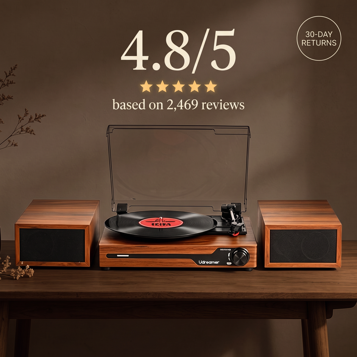 Rated 4.8 out of 5 with 30-day returns