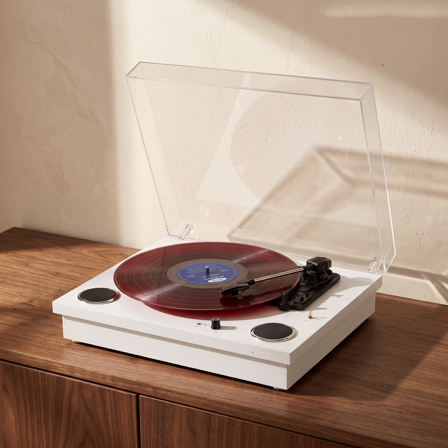 The Heirloom Slim low-profile turntable
